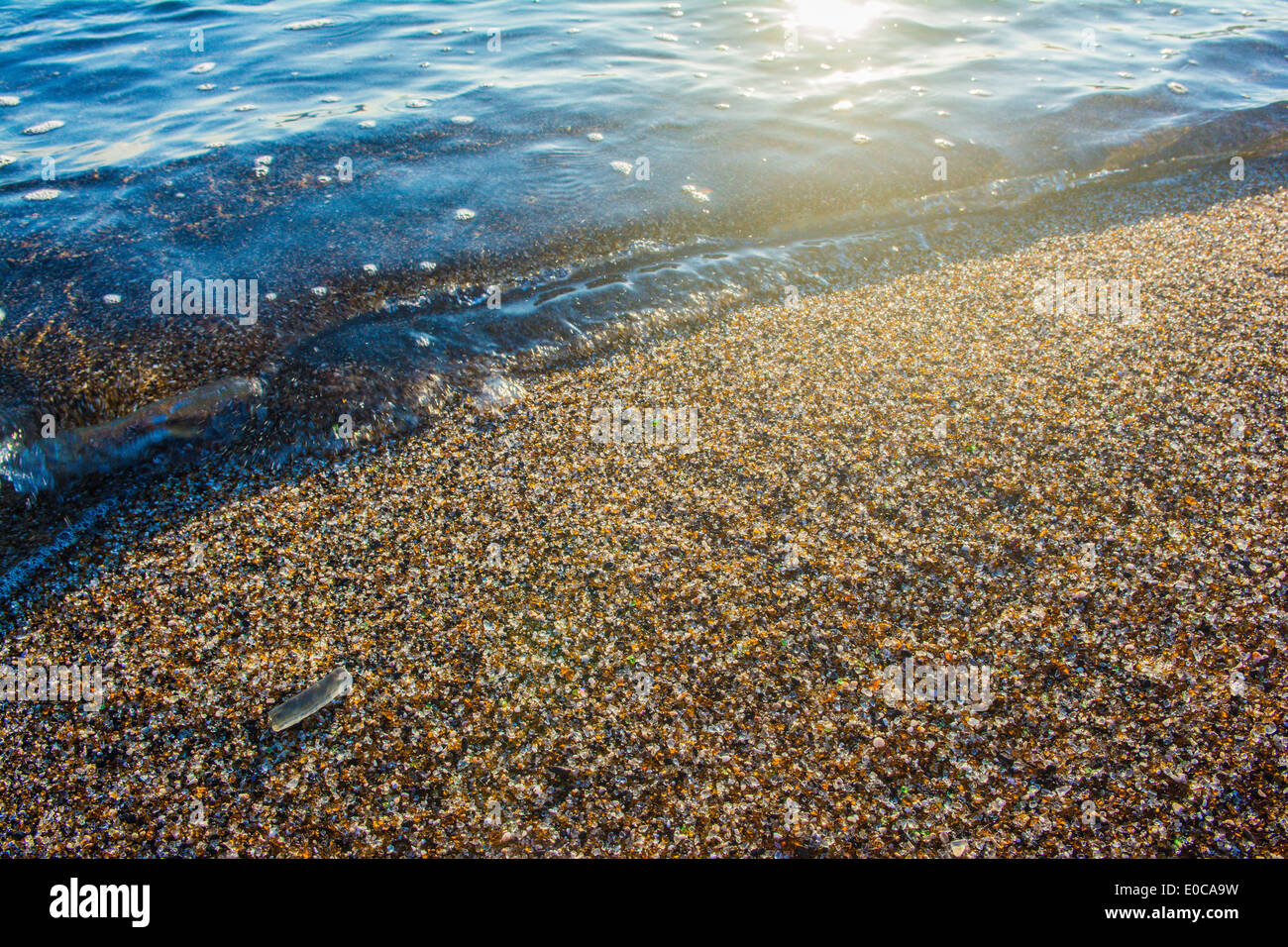 " Spiaggia di vetro", Eleele, Kauai, Hawaii, STATI UNITI D'AMERICA Foto Stock