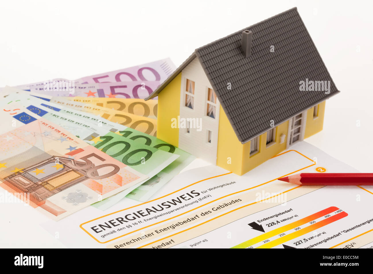 L'energia della carta d'identità per casa unifamiliare, Austria Foto Stock