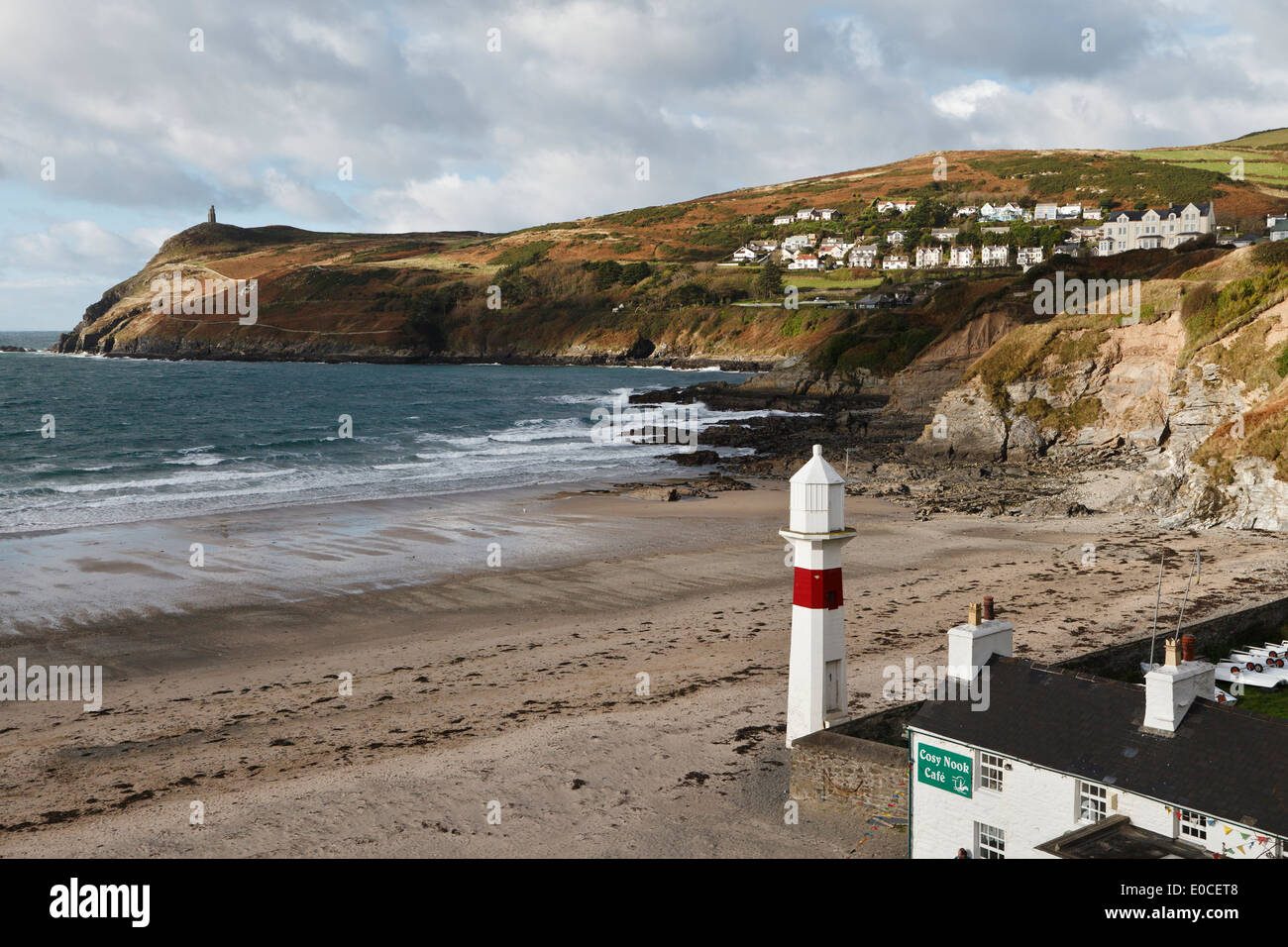 Vista verso la testa Bradda, PORT ERIN, Isola di Man Foto Stock