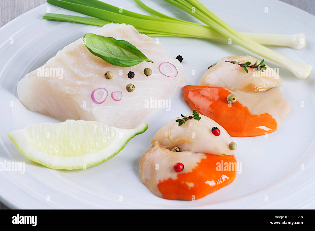 Cod & grande smerlo Foto Stock