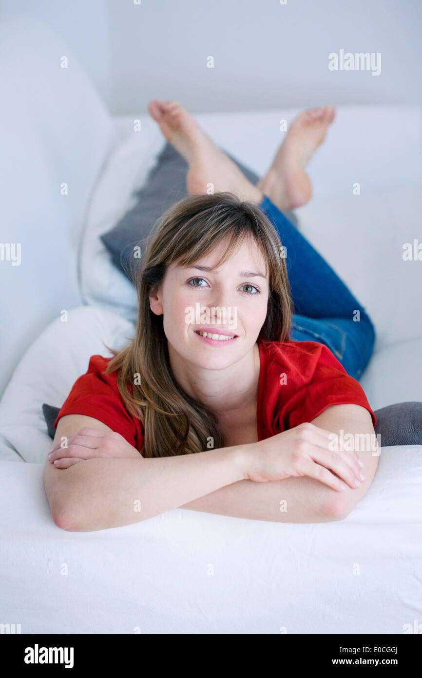 Interiore di donna Foto Stock