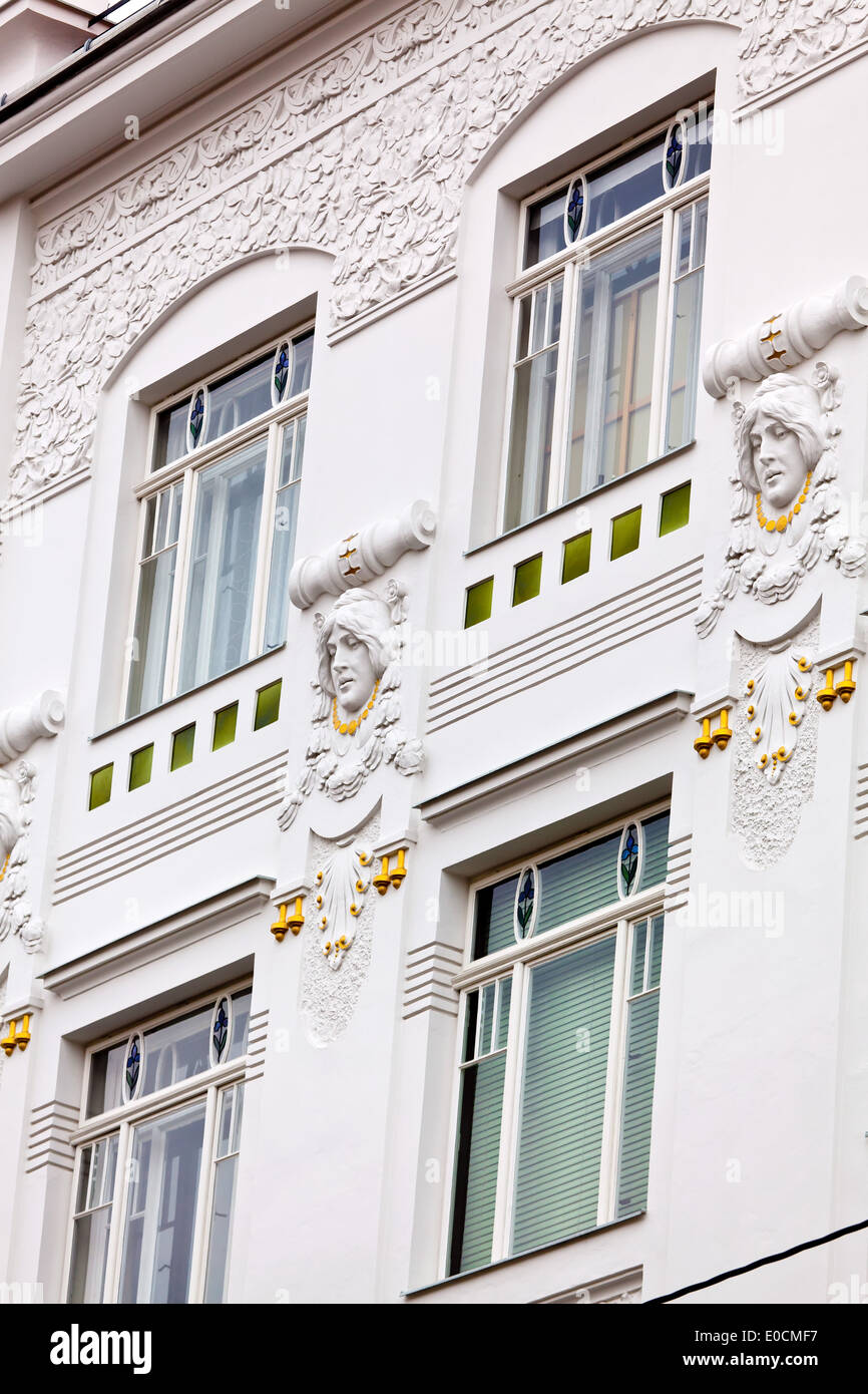 Un rinnovato graziosamente in stile Jugendstil un rinnovato graziosamente in stile Jugendstil Foto Stock