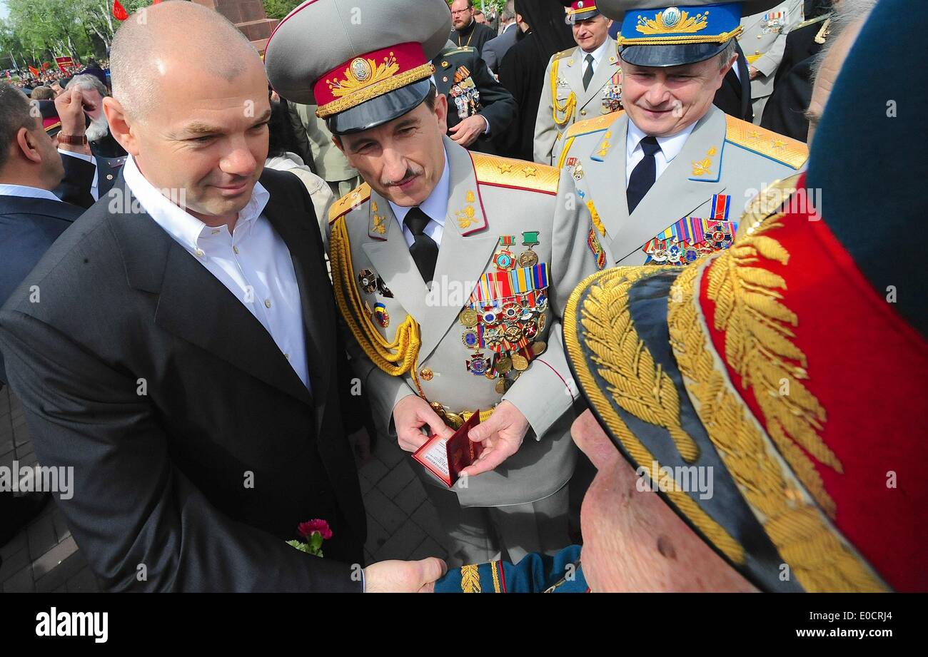 Odessa, Ucraina. 9 maggio 2014. Centinaia di veterani e le loro famiglie si è rivelata Schvchenko Park Odessa a commemorare la giornata. Credito: Gail Orenstein/ZUMAPRESS.com/Alamy Live News Foto Stock