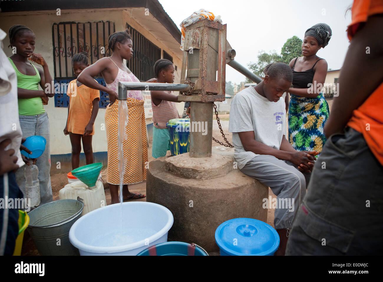 Quartiere Kakata ben, Liberia, Africa occidentale. Foto Stock