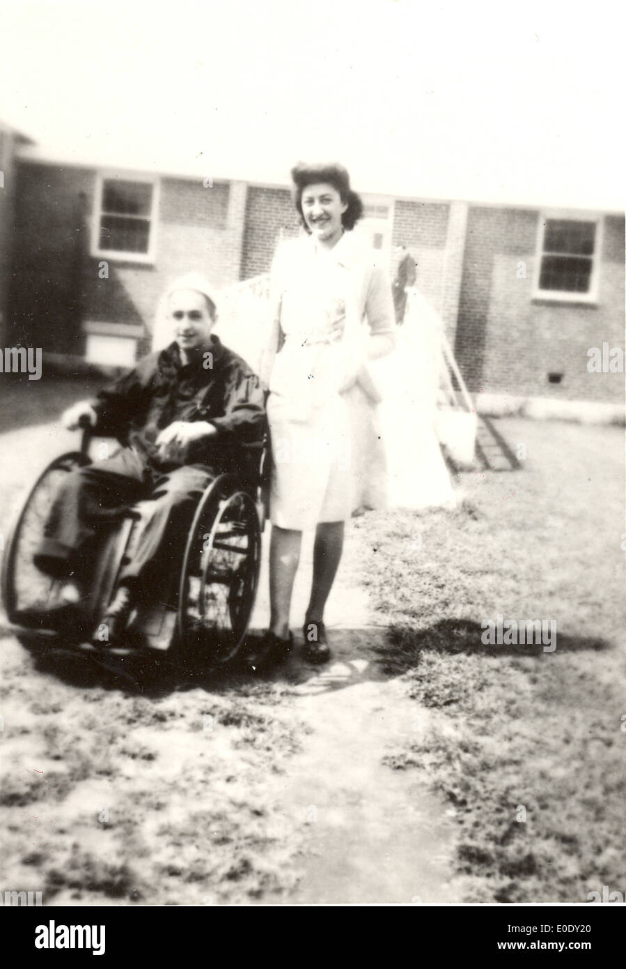 Doris Marens Konover all ospedale di Cushing, Farmington 1946 Foto Stock