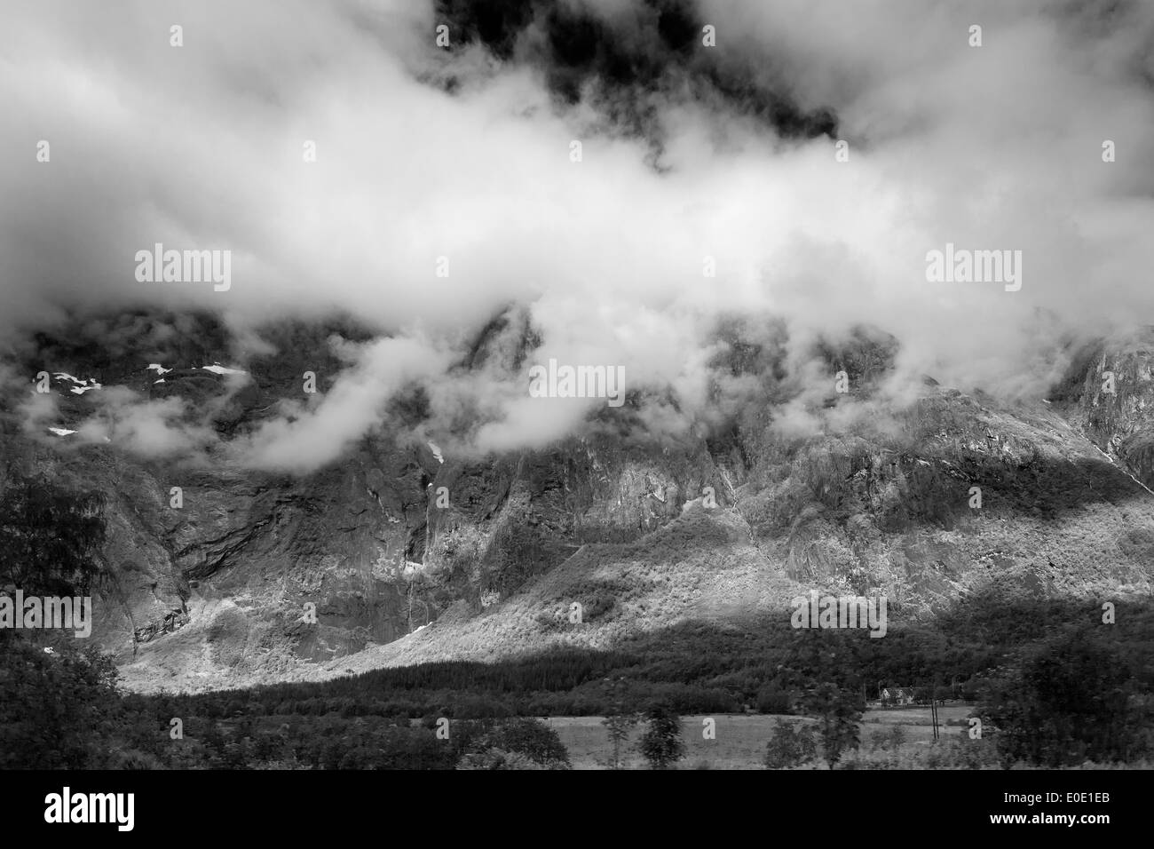 Paesaggio di montagna in Andalsnes, Norvegia Foto Stock