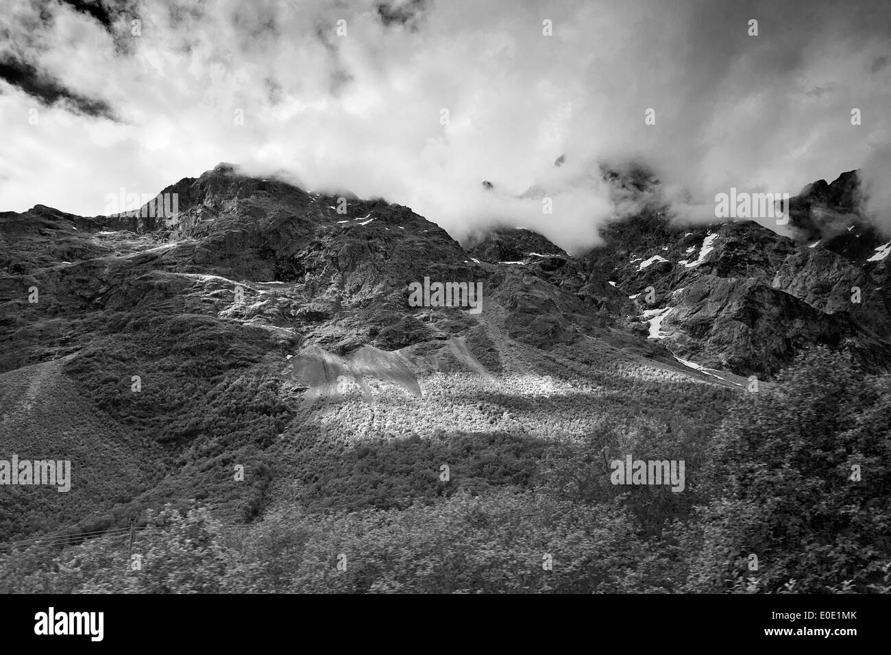 Paesaggio di montagna in Andalsnes, Norvegia Foto Stock