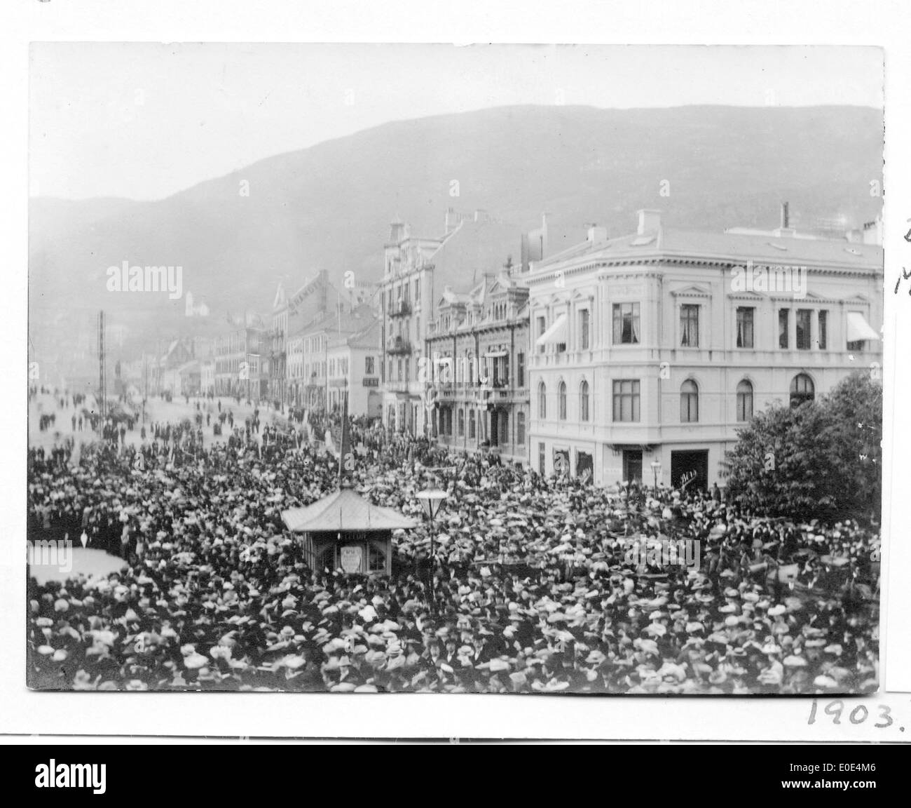 Celebrazione di Edvard Grieg 60 compleanno Foto Stock