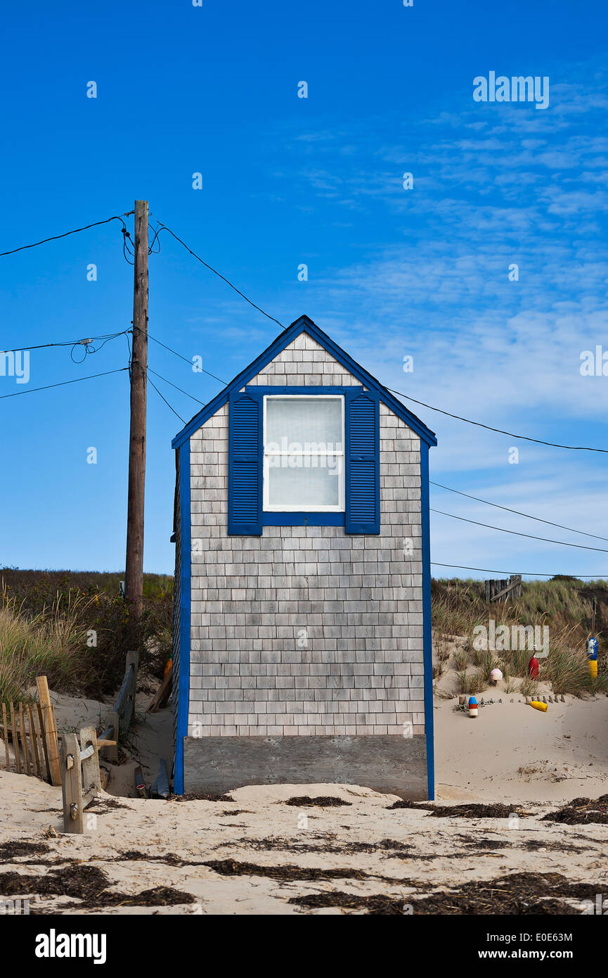 Semplice beach cottage, Truro, Cape Cod, Massachusetts, STATI UNITI D'AMERICA Foto Stock