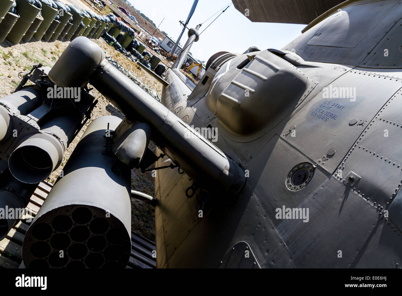 Una campana AH-1F Cobra nel marzo del settore Air Museum in Riverside California Foto Stock