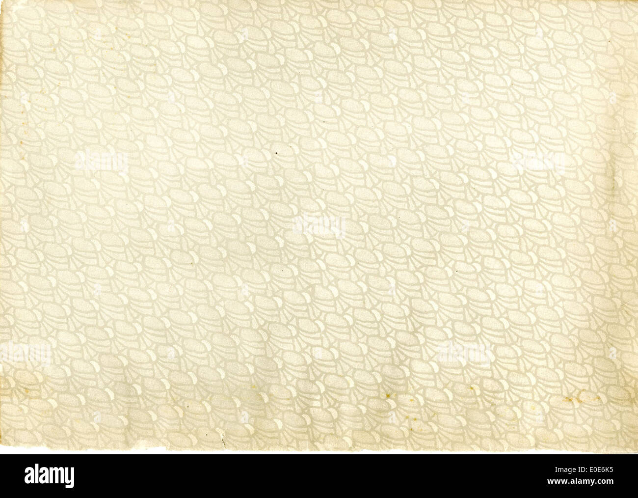 Questa immagine mostra un motivo vintage di colore verde chiaro, potenzialmente utilizzato nel design degli interni o nei tessuti, della metà del XX secolo, che riflette le tendenze di design e le scelte estetiche popolari in quel periodo. Foto Stock