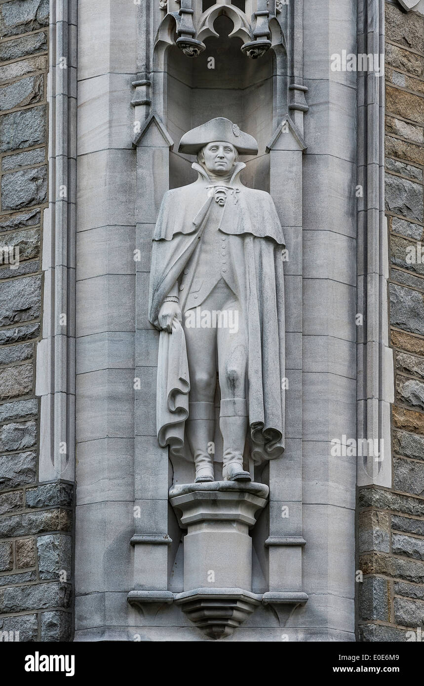 La Washington Memorial Chapel dettaglio a Valley Forge National Historical Park, Pennsylvania, STATI UNITI D'AMERICA Foto Stock