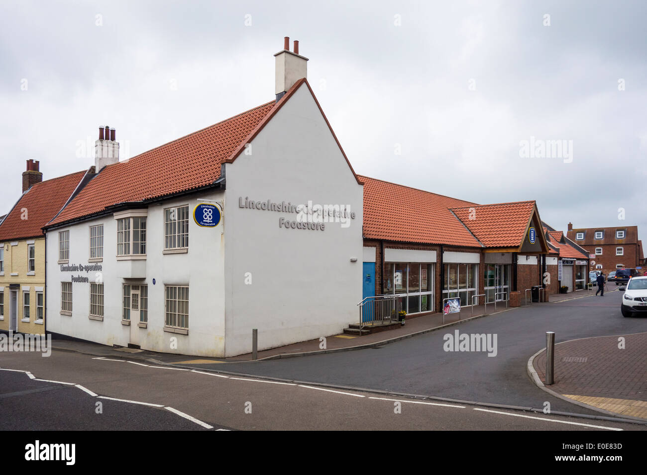 Lincolnshire Foodstore Cooperativa High Street Caistor Foto Stock