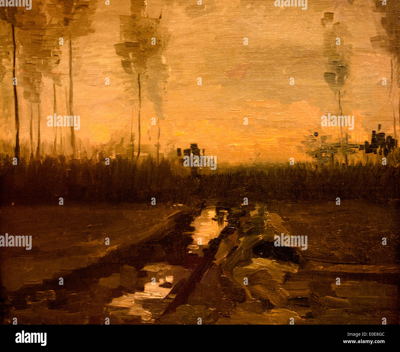 Paesaggio di sera 1885 Vincent van Gogh 1853-1890 olandese Paesi Bassi Foto Stock