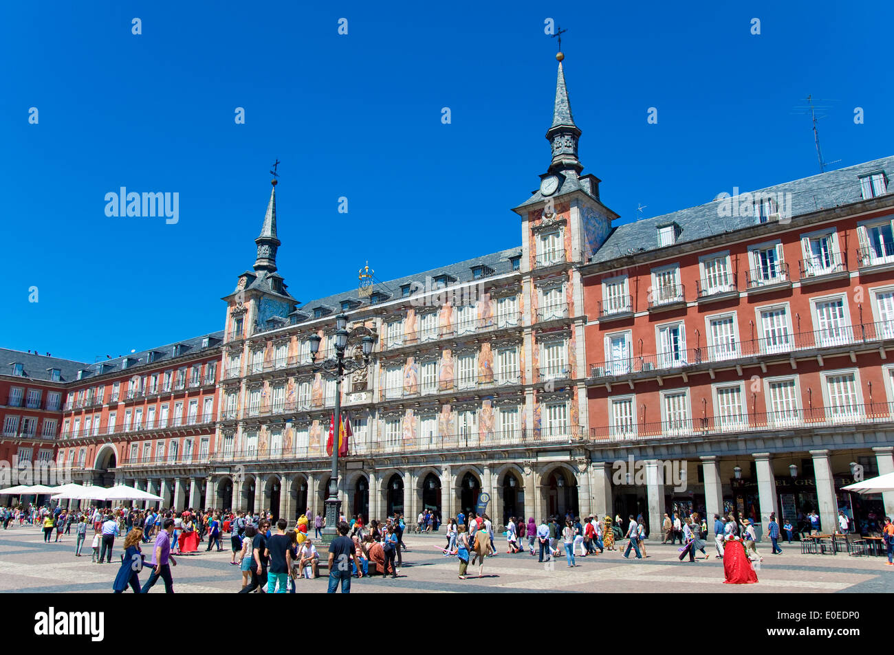 Plaza Mayor, Madrid, Spagna Foto Stock