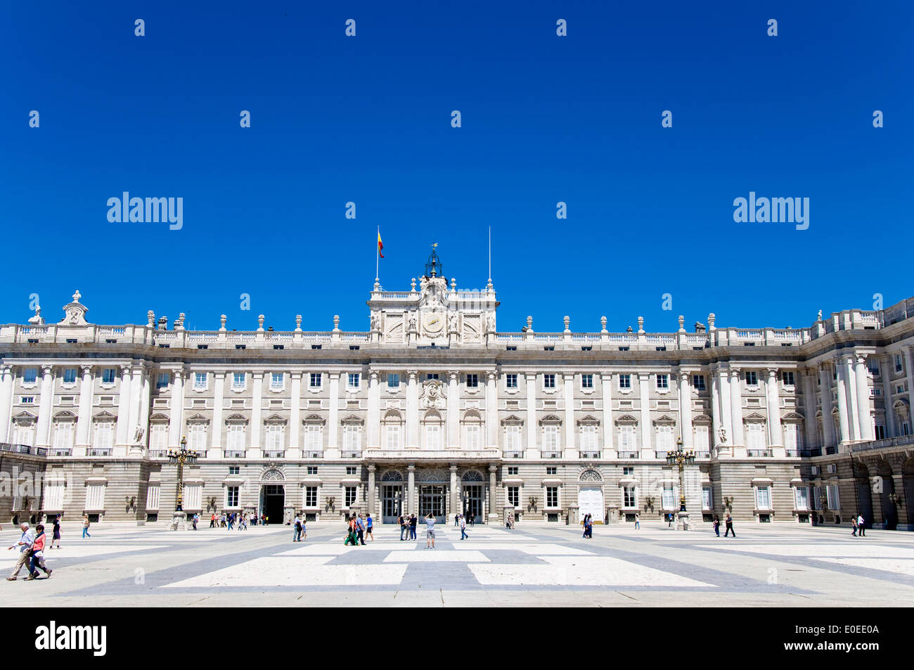 Il Royal Palace, Madrid, Spagna Foto Stock