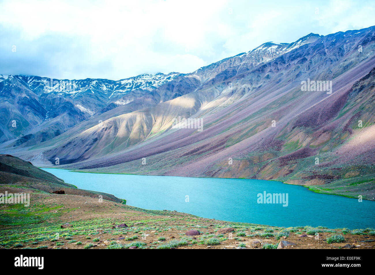 Lago Taal Chandra Spiti Valley, Himachal Pradesh, India Foto Stock