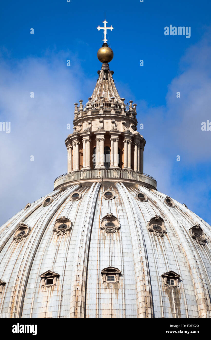 Petersdom, Petersplatz, Vatikan - Basilica di San Pietro e Città del Vaticano Foto Stock