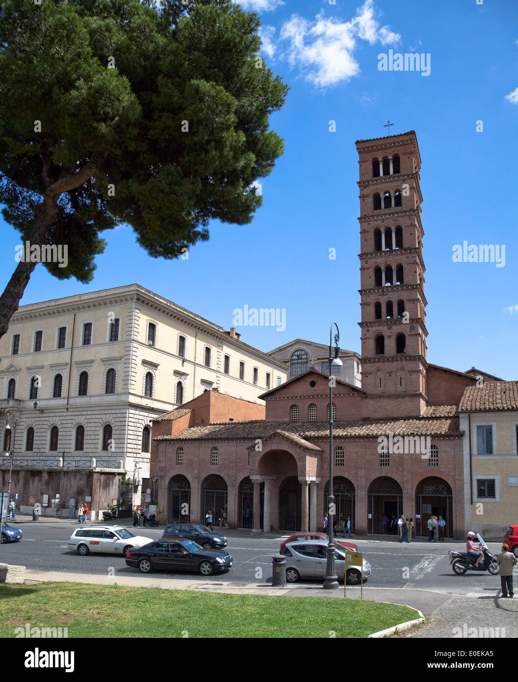 Santa Maria in Cosmedin Kirche, Rom, Italien - Basilica di Santa Maria in Cosmedin, Roma, Italia Foto Stock