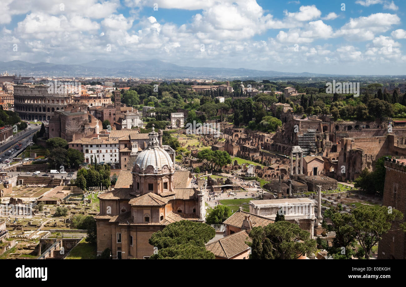 Forum Romanum, Rom, Italien - Forum Romanum, Roma, Italia Foto Stock