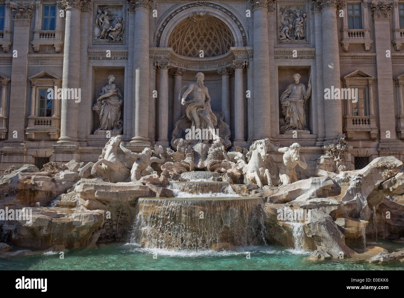 Trevi Brunnen, Rom, Italien - Fontana di Trevi, Roma, Italia Foto Stock