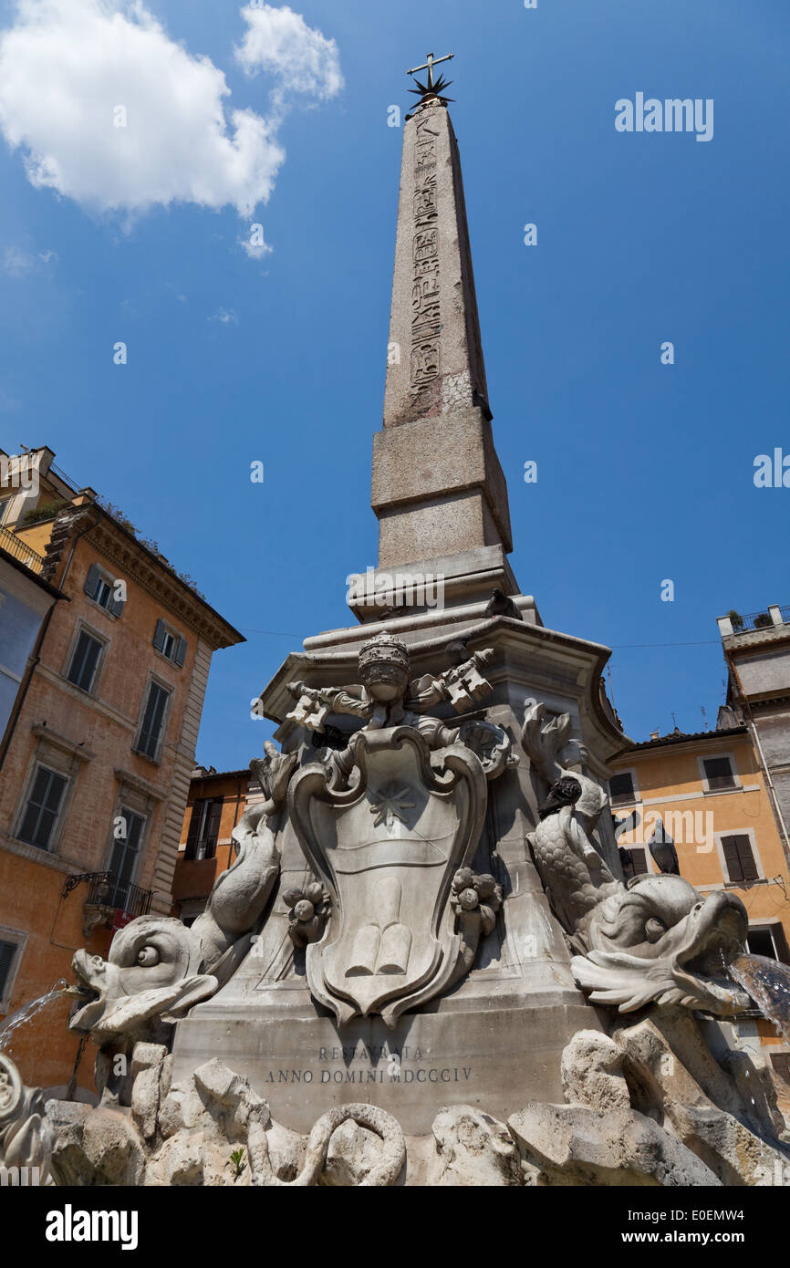 Fontana del Pantheon, Rom, Italien - Fontana del Pantheon di Roma, Italia Foto Stock