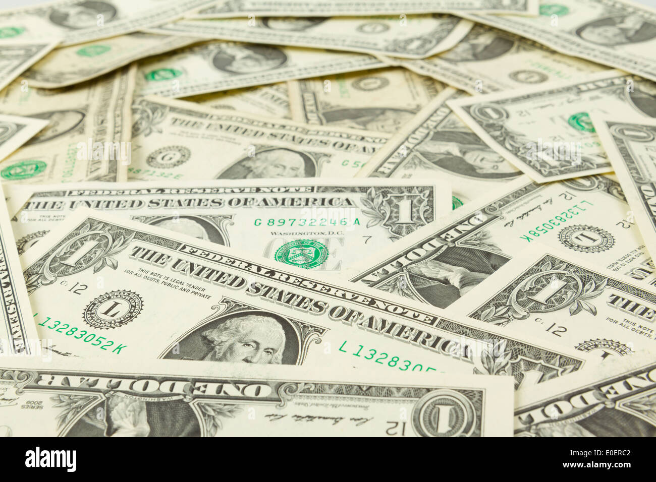 Piastrellabile perfetta e ripetibile 1 fatture del dollaro, valuta statunitense Foto Stock