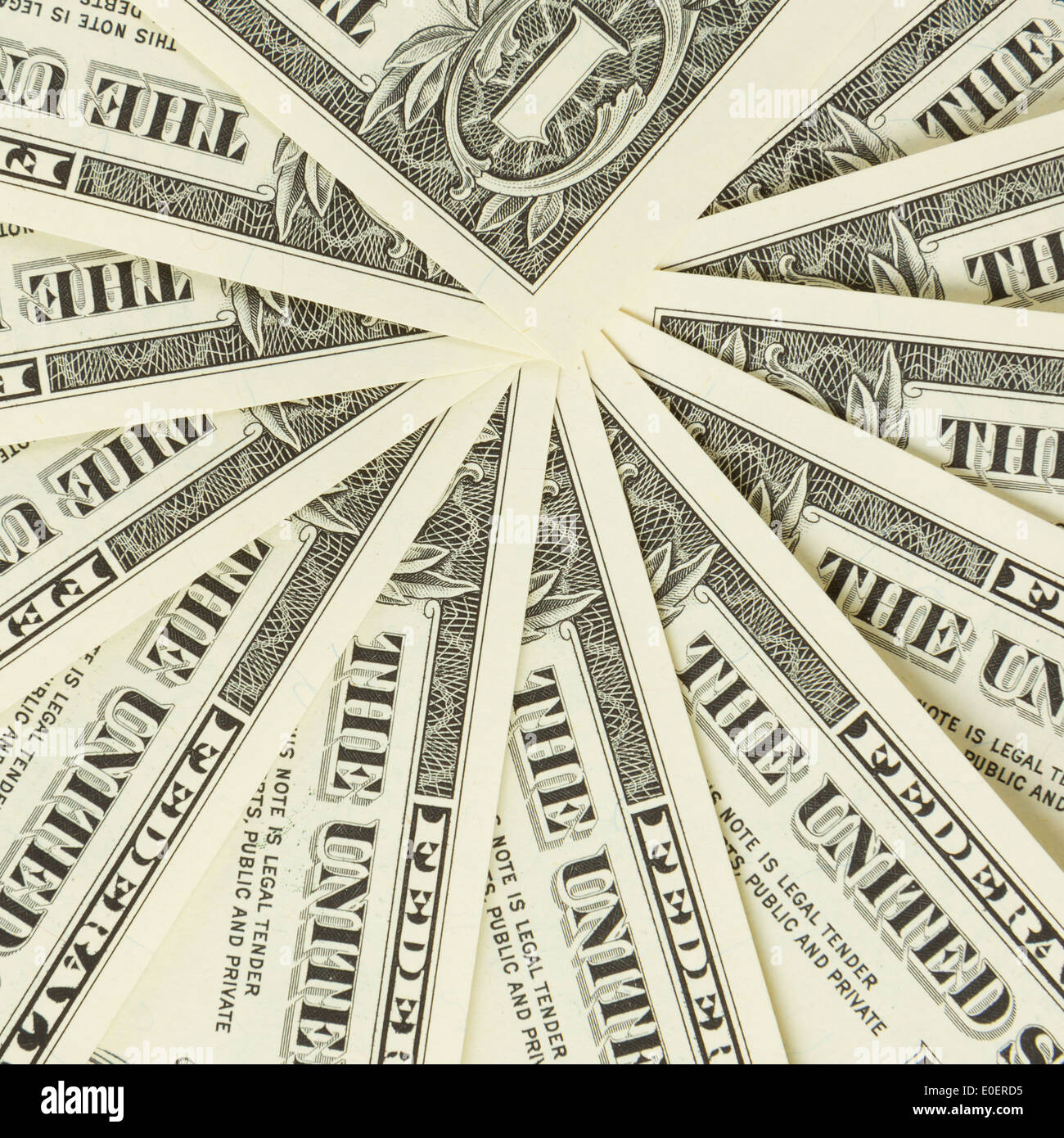 Piastrellabile perfetta e ripetibile 1 fatture del dollaro, valuta statunitense Foto Stock