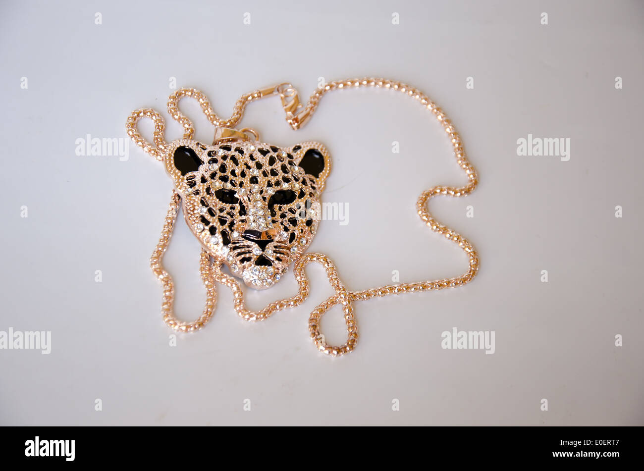 Collana design tiger per la decorazione del corpo Foto Stock