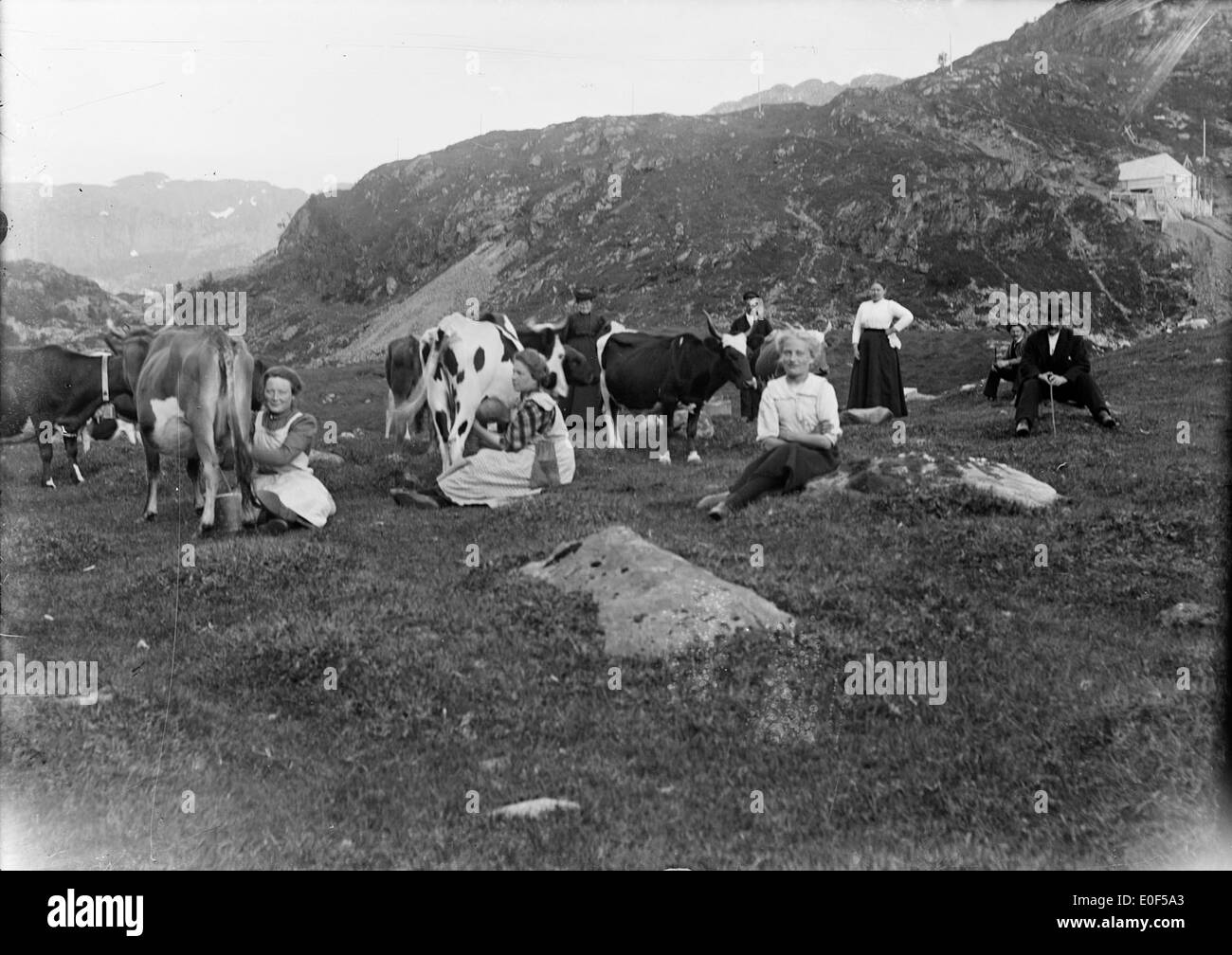 Fattoria di montagna Foto Stock