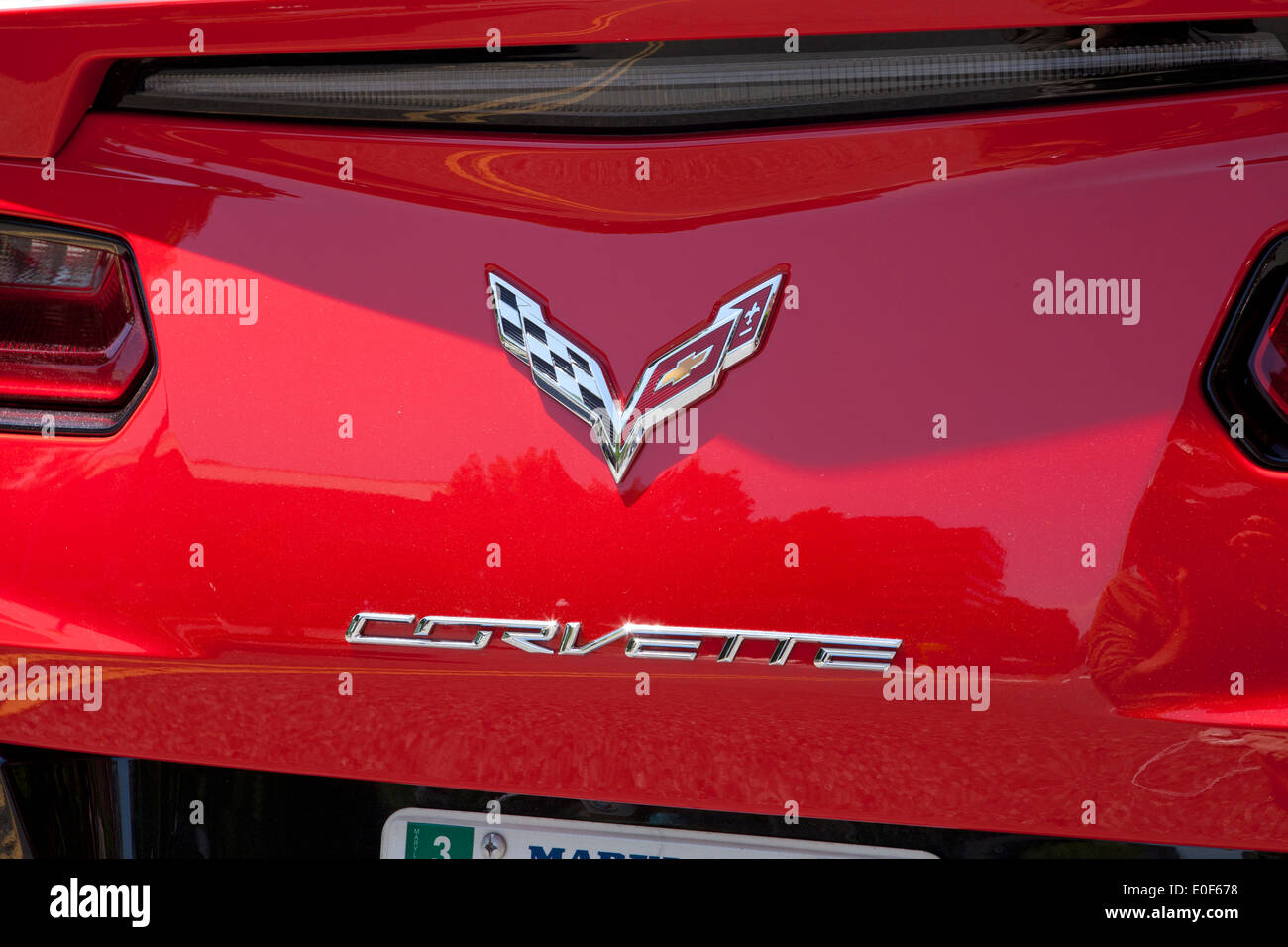 2014 Chevy Corvette Convertibile badging - USA Foto Stock