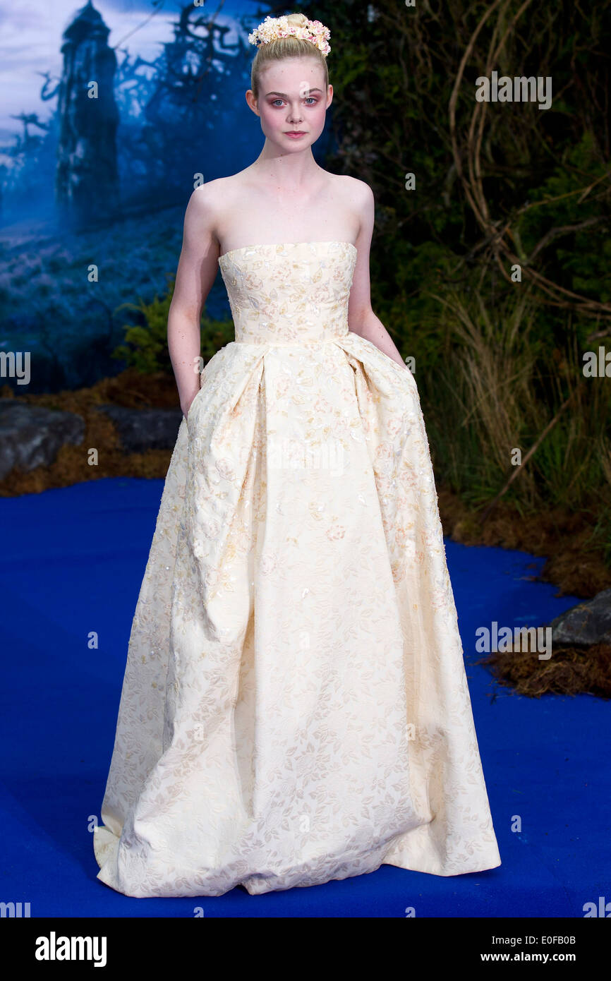 Elle Fanning nel London 2014. Foto Stock