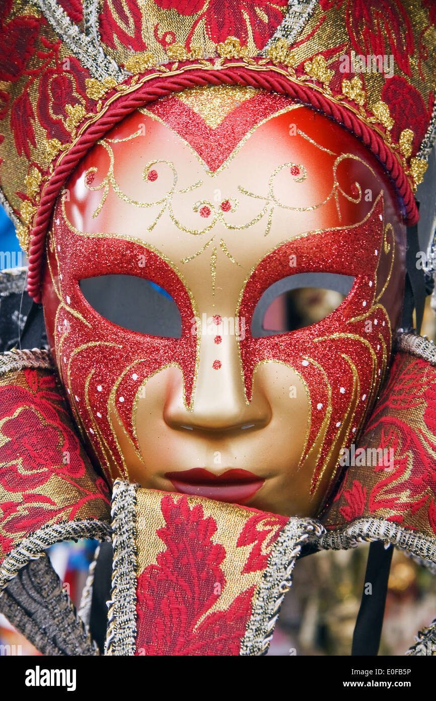 Maschera veneziana, Venezia Foto Stock