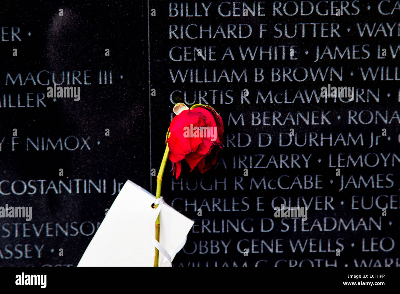 Vietnam Veterans Memorial Washington DC, Stati Uniti Creatore Maya Lin Foto Stock