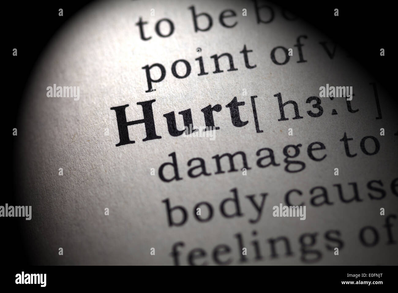 Fake Dizionario, definizione del dizionario della parola male. Foto Stock