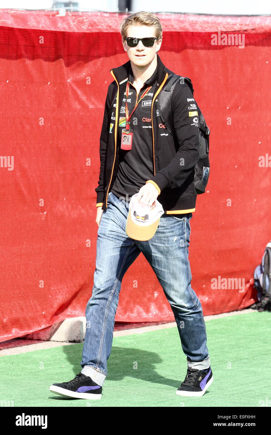 Barcellona, Spagna. Il 10 maggio, 2014. FIA Formula 1 Gran Premio di Spagna. In arrivo per la giornata di qualificazione, Romain Grosjean (FRA) Team Lotus F1 © Azione Sport Plus/Alamy Live News Foto Stock