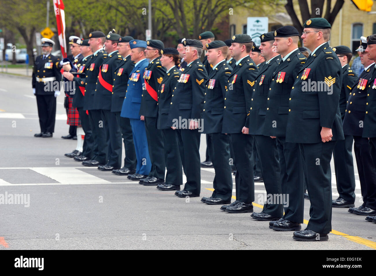 Immagini dalla Canadian National Day di onorare un evento da ricordare i canadesi che sono morti in Afghanistan conflitto. Foto Stock