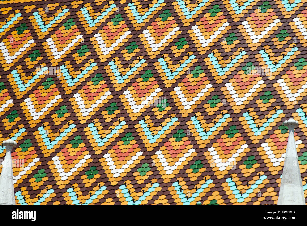 L'Europa, Ungheria, Budapest, Matthias la chiesa. Vista sulla città, Europa, Ungarn, Matthiaskirche. Stadtansicht Foto Stock