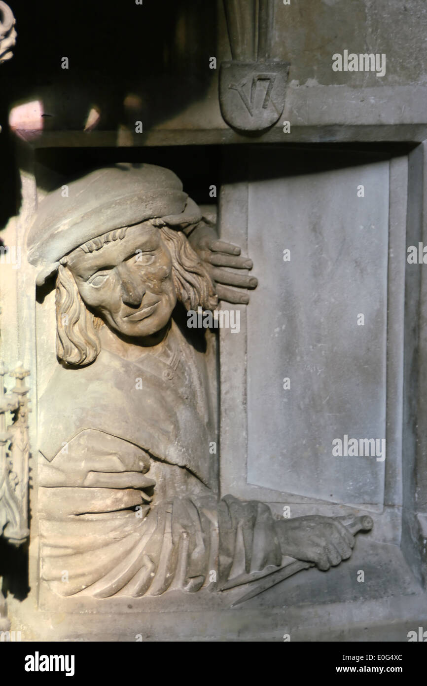 "Vienna Stephansdom, Fenstergucker Anton pellegrini; ', 'Wien, Der Fenstergucker Anton pellegrini; ' Foto Stock