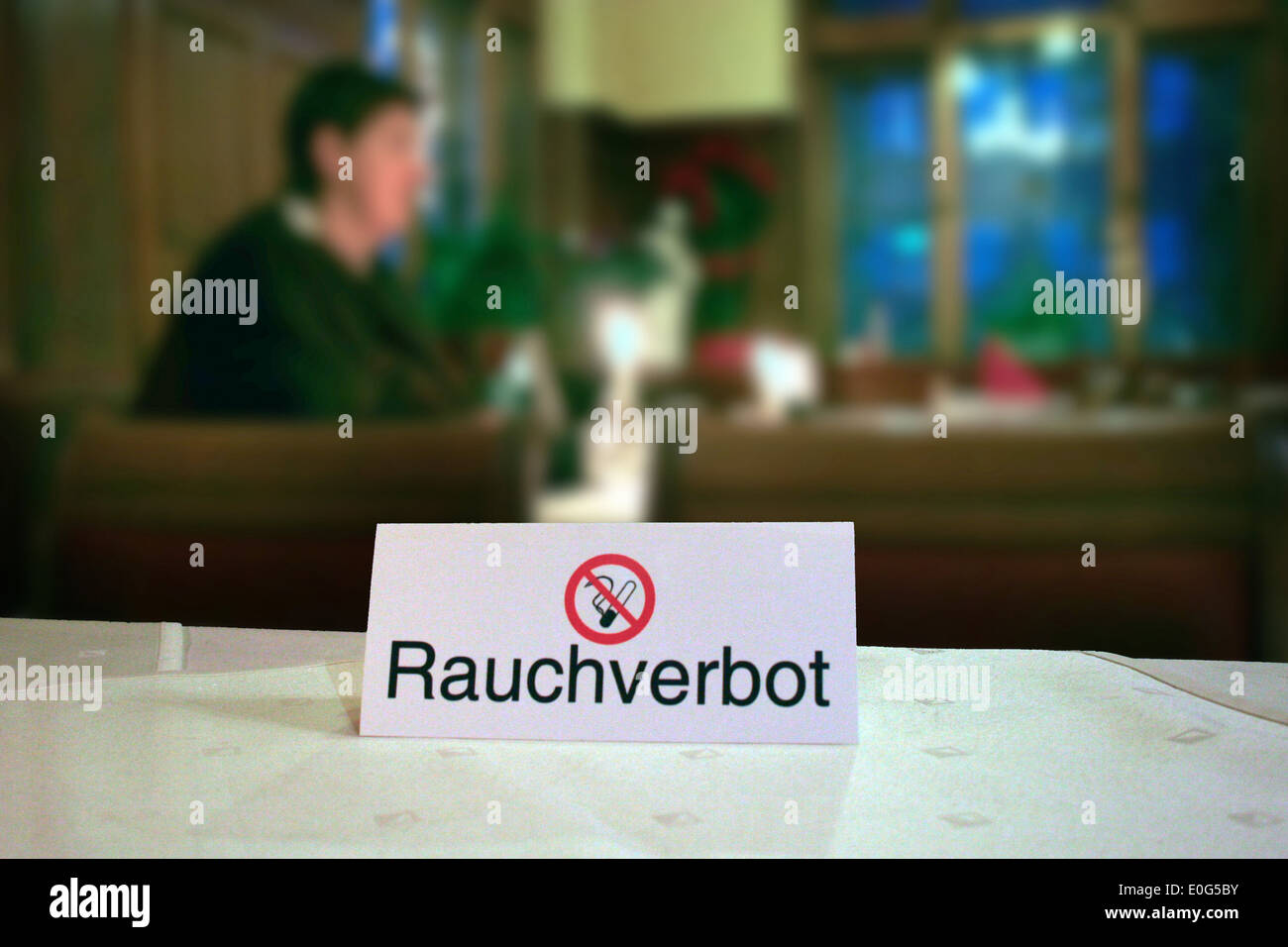 Divieto di fumare, concetti, si prega di non fumare, Th fumo, esempio, illustrazione, non fumatori e non-fumatori, segno di non fumare Foto Stock