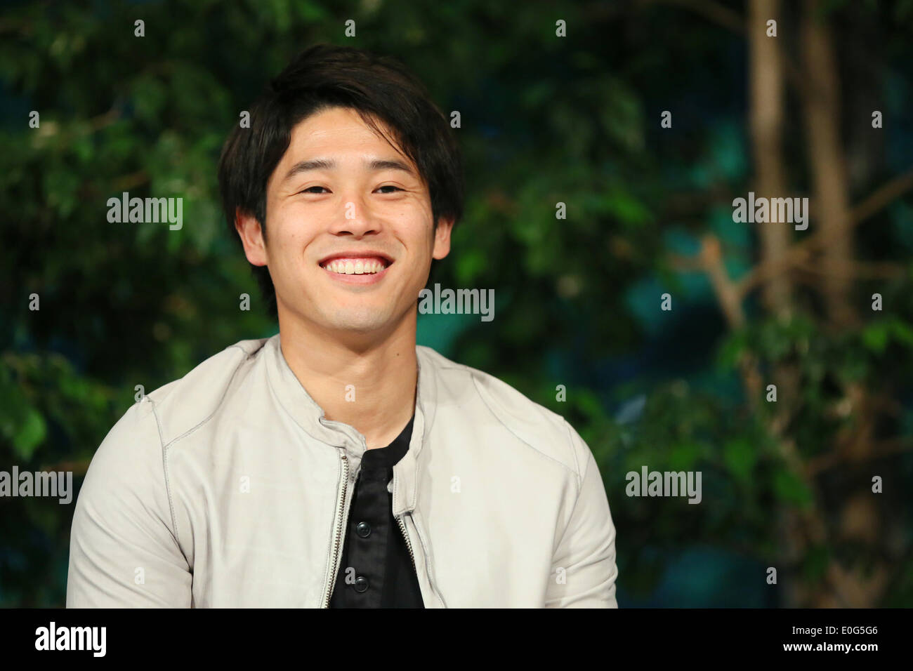 Il Brasile, a Marunouchi building, Tokyo, Giappone. Il 12 maggio 2014. Atsuto Uchida (JPN) calcio /Soccer : Atsuto Uchida del Giappone partecipa a una conferenza stampa su annuncio del 23 membri del Giappone team nazionali per il 2014 FIFA Wolrd Cup in Brasile, a Marunouchi building, Tokyo, Giappone . Credito: Giovanni Osada AFLO/sport/Alamy Live News Foto Stock