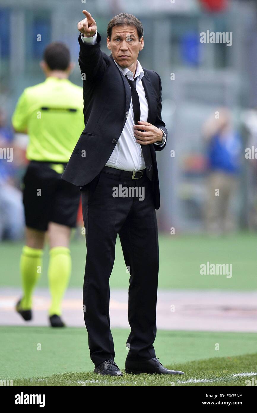 Roma, Italia. 11 Maggio, 2014. Di calcio della Serie A. Gioco finale di stagione. Come Roma contro la Juventus. Rudi Garcia Roma Credito: Azione Sport Plus/Alamy Live News Foto Stock