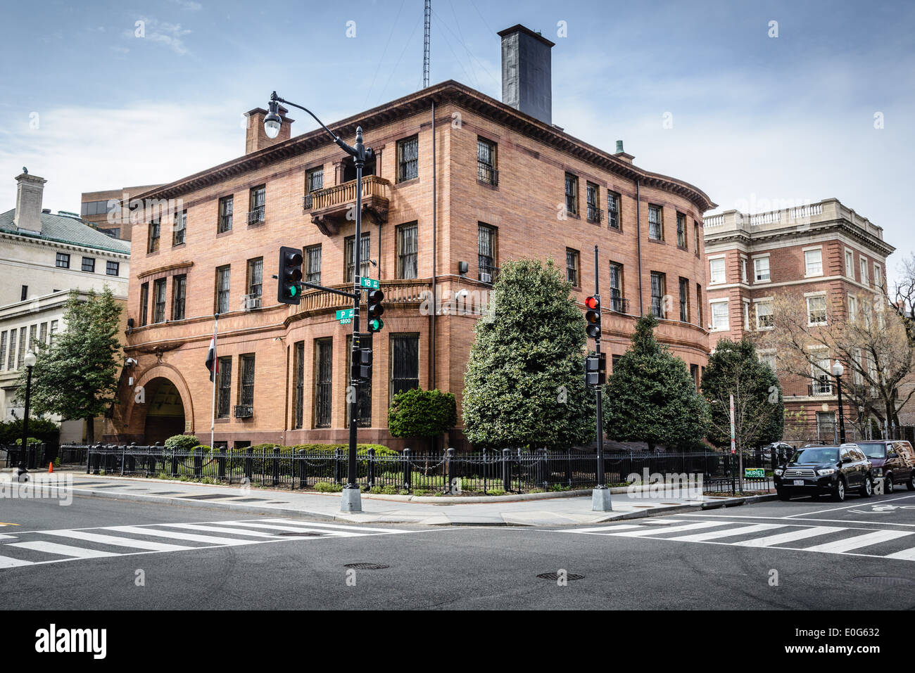 Gli uffici consolari dell'Ambasciata di Iraq, Boardman House, 1801 P Street NW, Washington DC Foto Stock