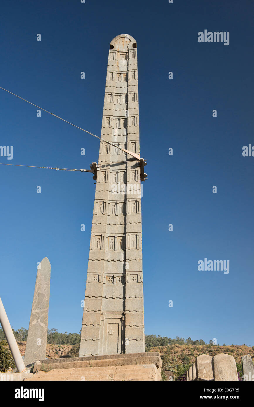 L'Obelisco di Axum, Etiopia Foto Stock