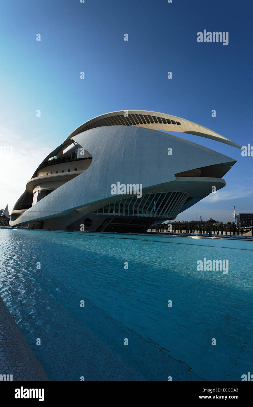 Palau de les Arts Reina Sofia opera, Città delle arti e della scienza, Provincia Valencia, Valencia, Spagna Foto Stock
