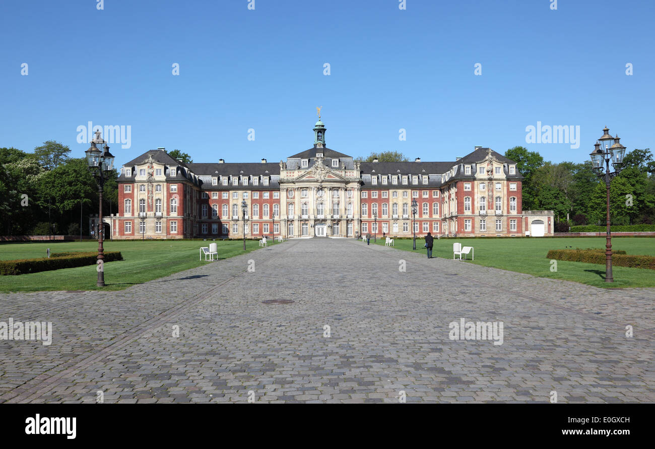 Castello di Munster nella Renania settentrionale-Vestfalia, Germania Foto Stock