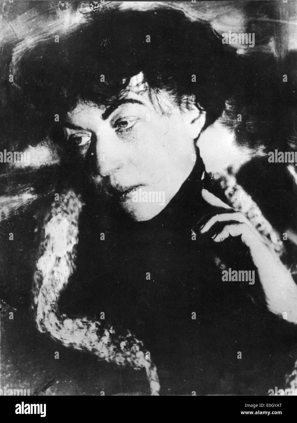 Ritratto di attrice francese Sarah Bernhardt a Parigi, Francia Foto Stock