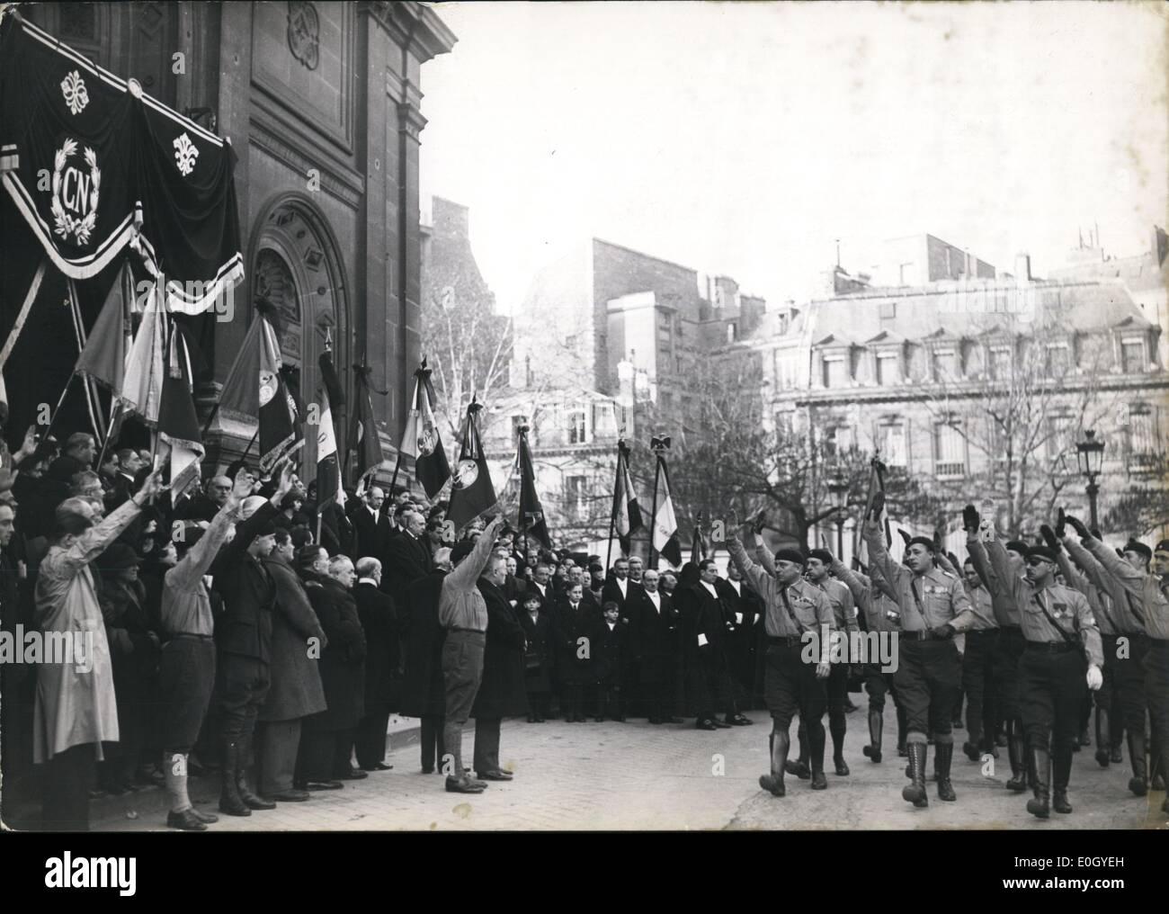 Jan 1, 1940 - Francese fascisti (data esatta sconosciuto) Foto Stock