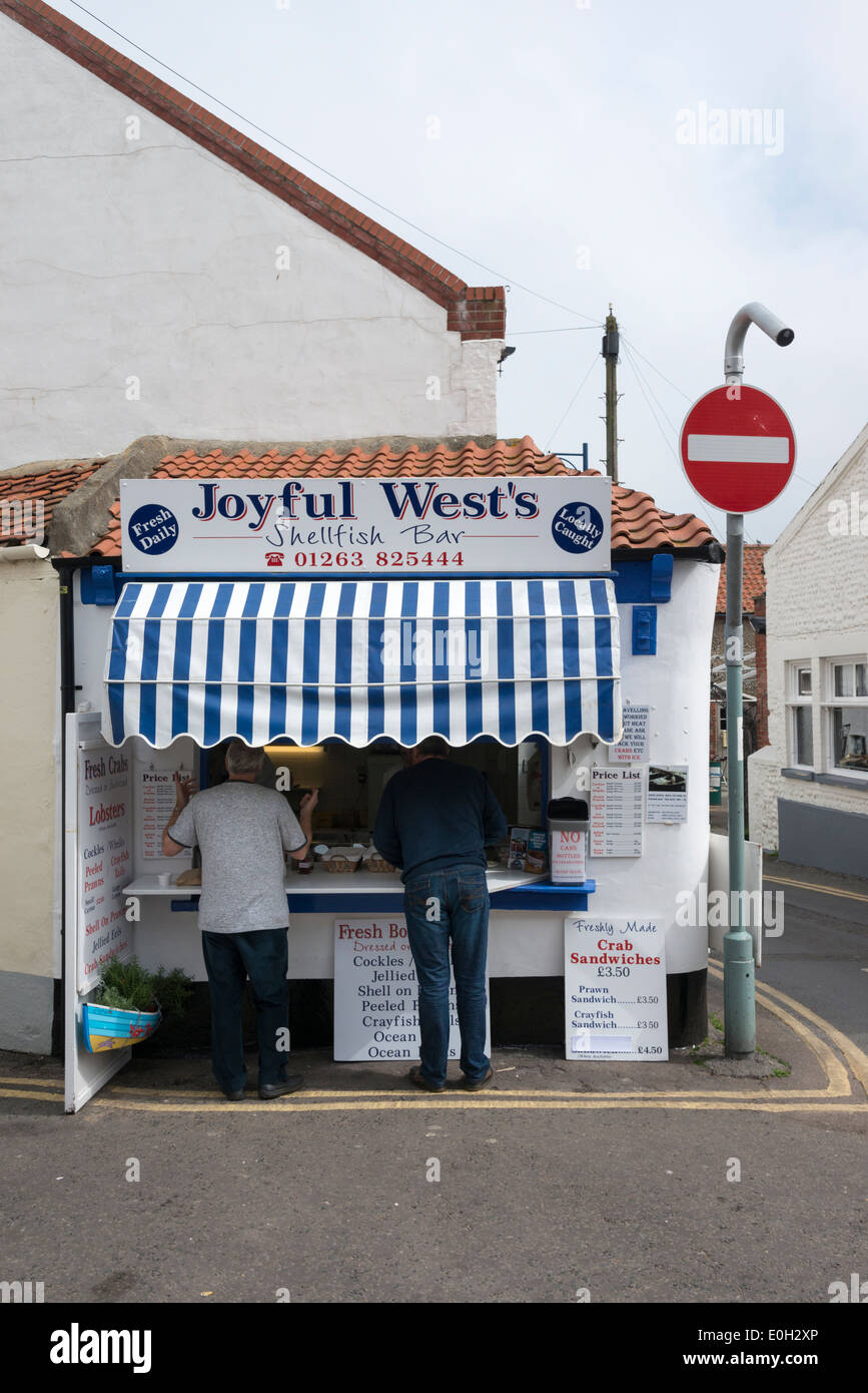 La gioiosa West granchi, aragoste e crostacei shop a Sheringham NORFOLK REGNO UNITO Foto Stock