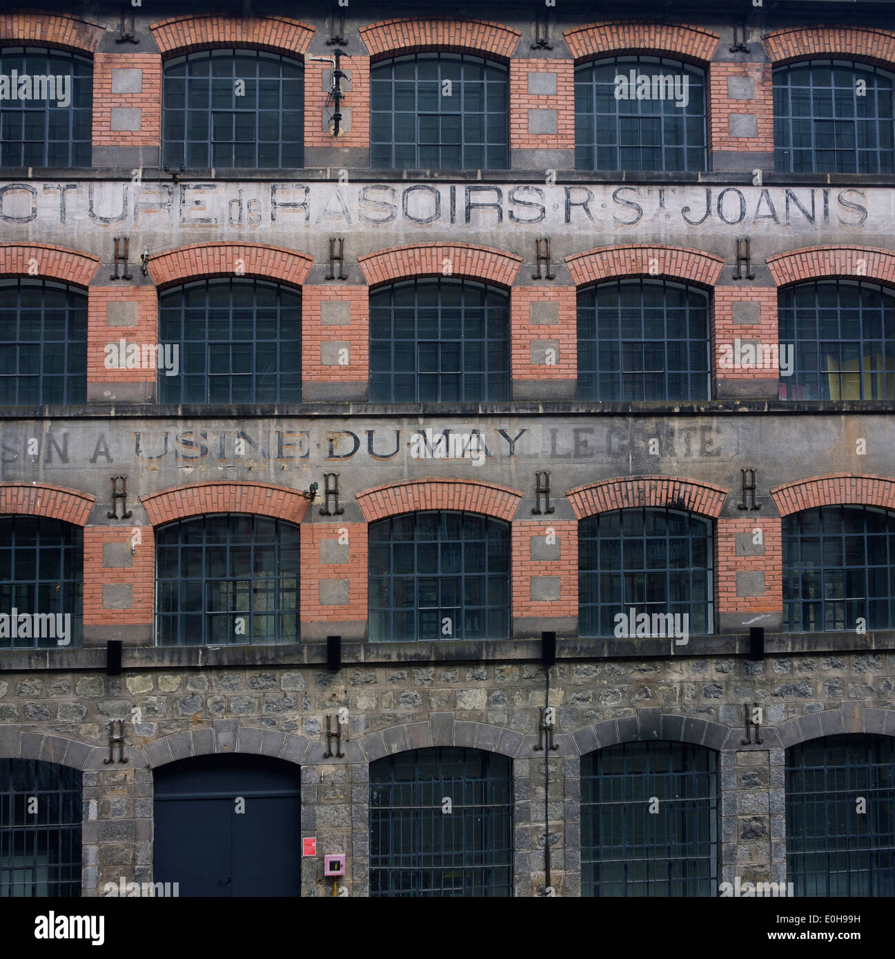 Abbandonato chiuso posate fabbrica , Creux de l'enfer a Thiers, Francia, Europa Foto Stock